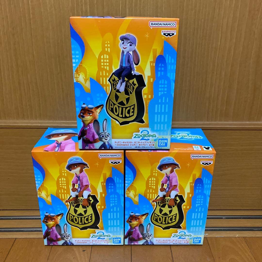 ズートピア2 モニタートップフィギュア ニック・ワイルド ジュディ・ホップス