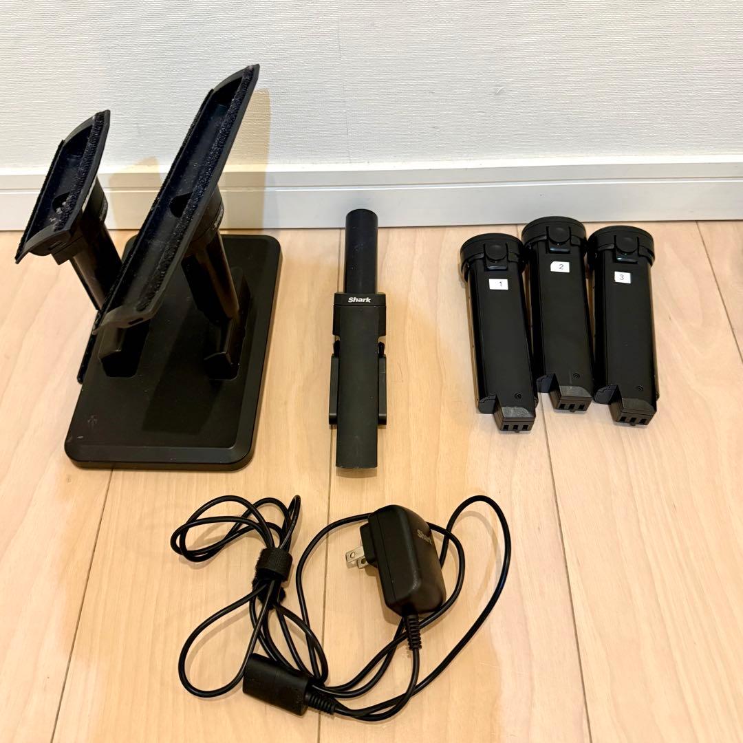 SHARK スティッククリーナー CS200JRD 予備バッテリー2個付