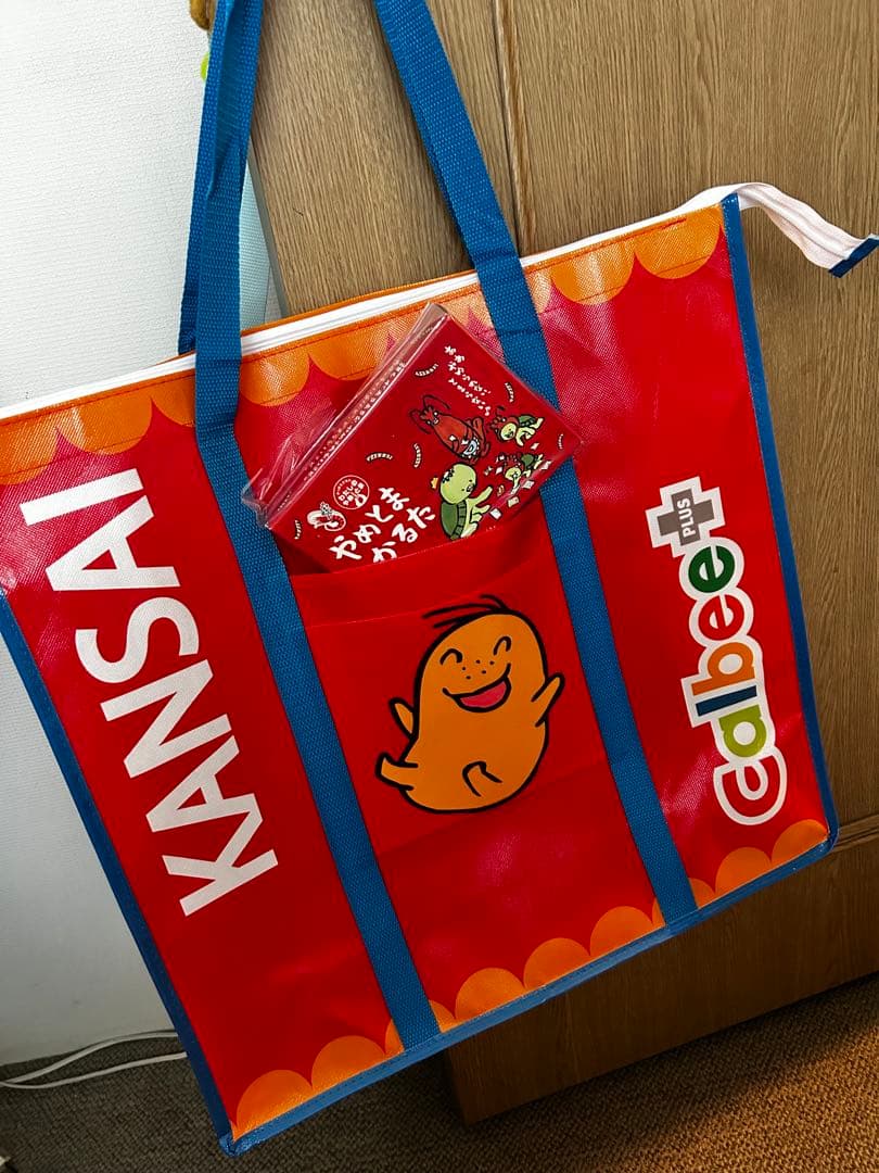Calbee やめとまかるた＊お土産用大容量バッグ