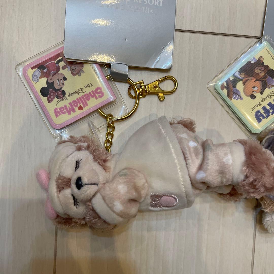上海ディズニー　ぬいぐるみ キーホルダー ダッフィー　シェリーメイ　2個セット