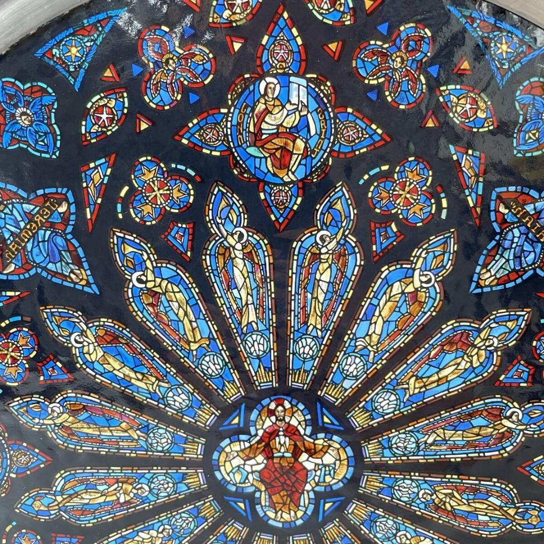 【希少】セントジョン ザ ディヴァイン大聖堂 ステンドグラス チェーン付