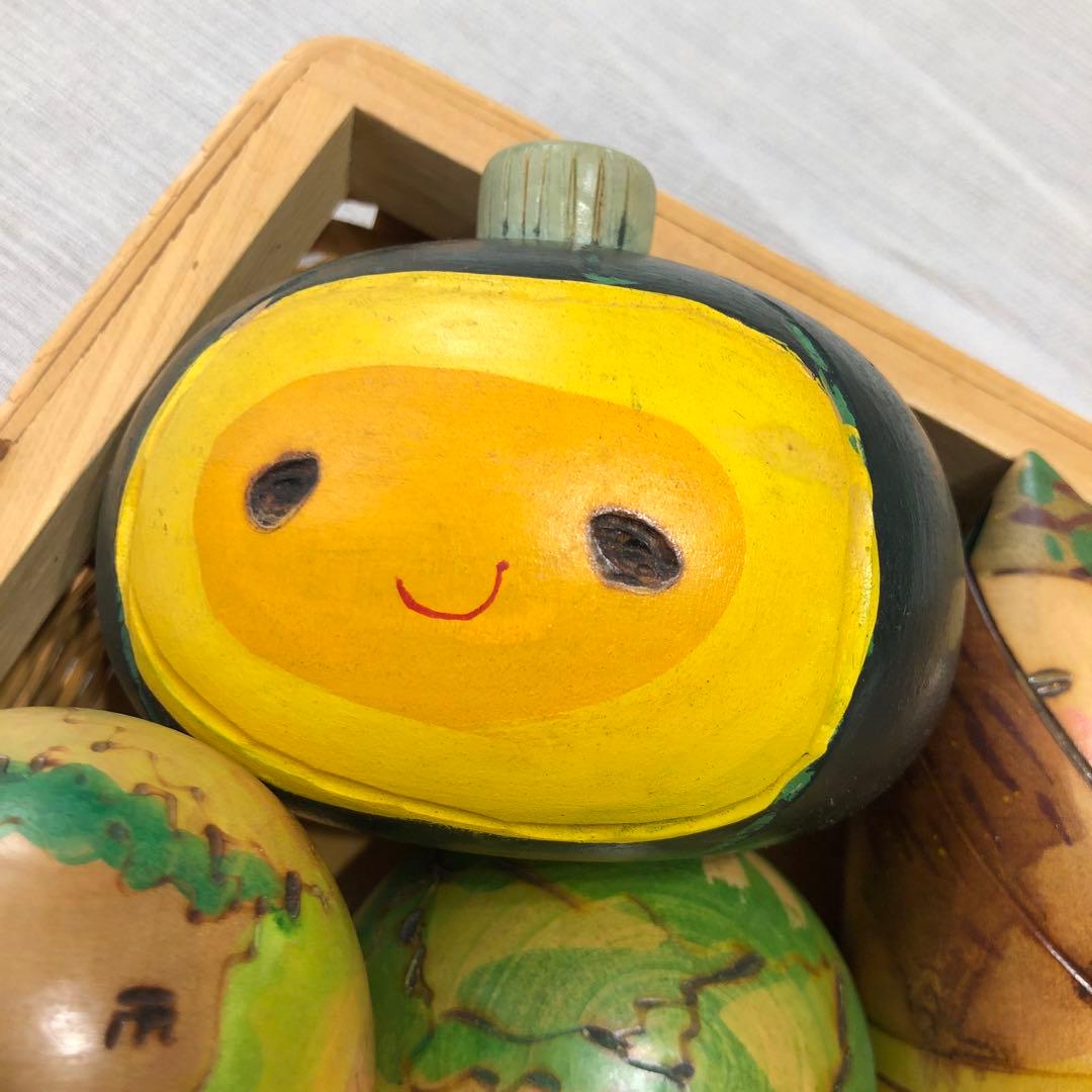 ひろえこけし 創作こけし 野菜 果物 14個