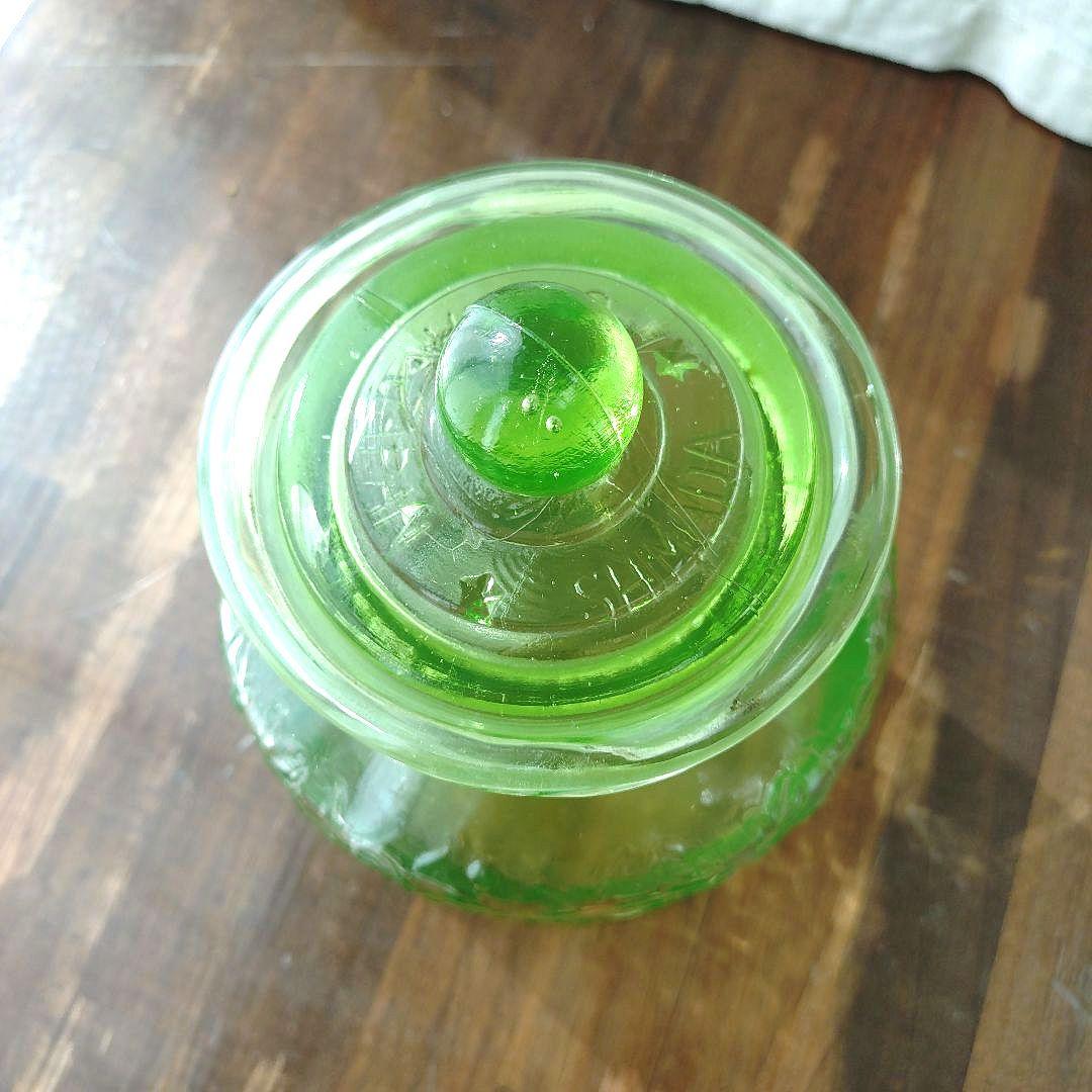 アンティーク 飴屋瓶 あめや瓶 ウランガラス和ガラス 菓子瓶 古道具 レトロ