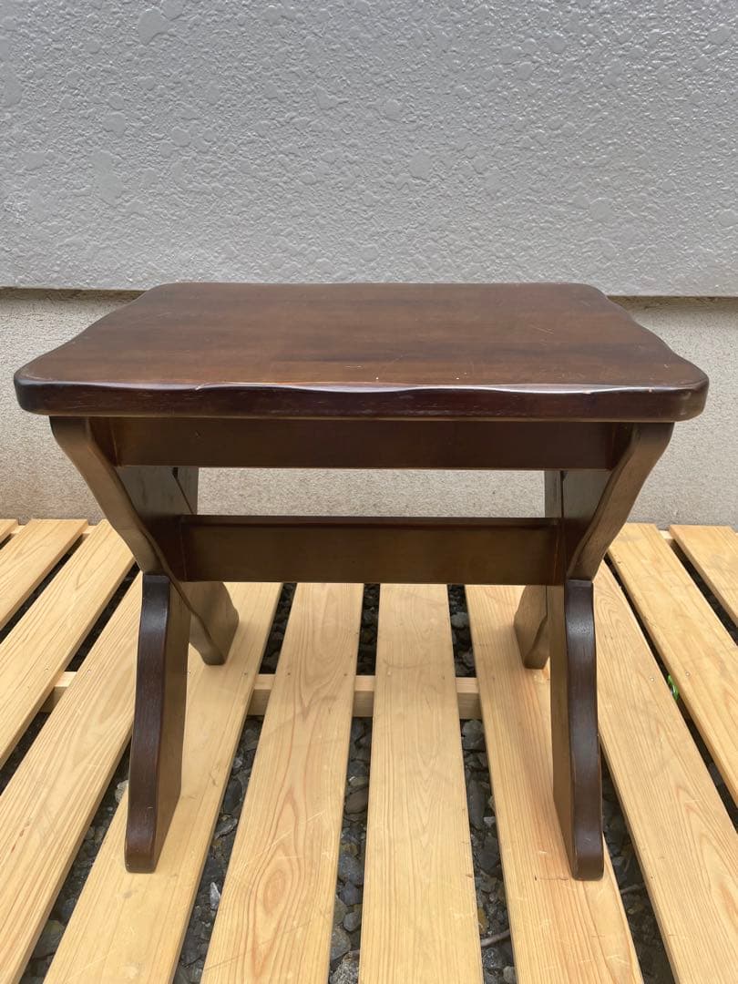 カリモク家具　ルスティック　スツール　椅子　サイドテーブル