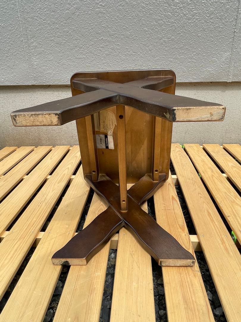 カリモク家具　ルスティック　スツール　椅子　サイドテーブル