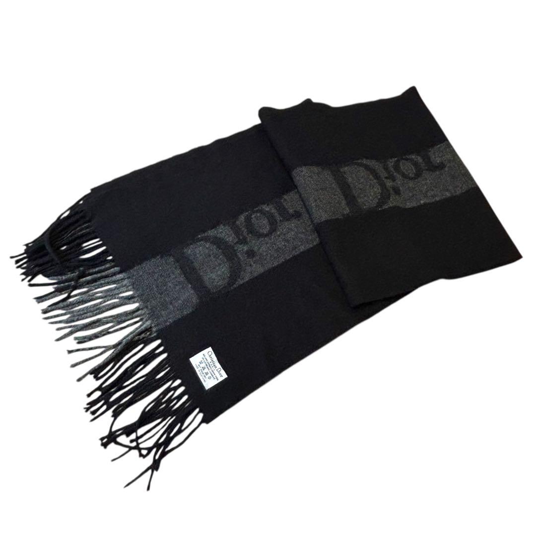 Christian Dior ディオールマフラー　カシミヤ メリノウールマフラー