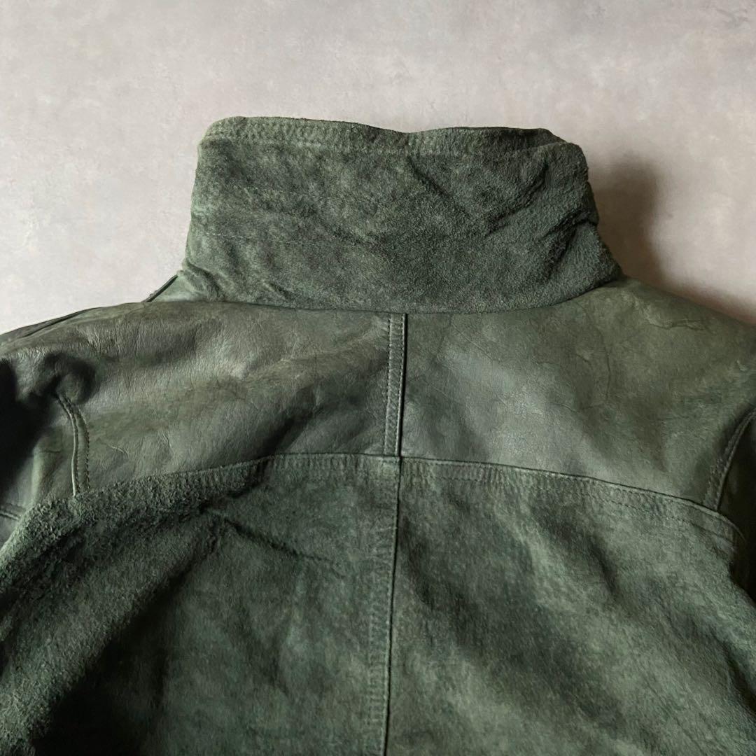 ジャケット・アウター 80s east west real leather jacket BQ43