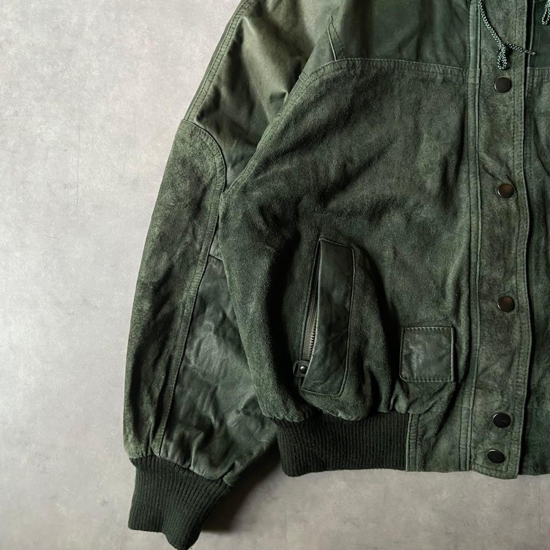 ジャケット・アウター 80s east west real leather jacket BQ43