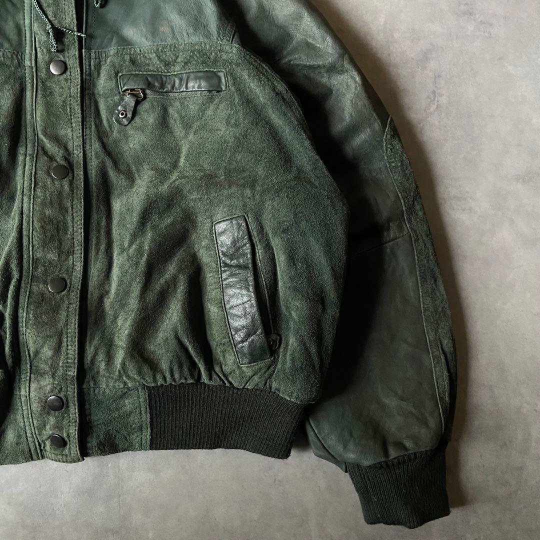 ジャケット・アウター 80s east west real leather jacket BQ43