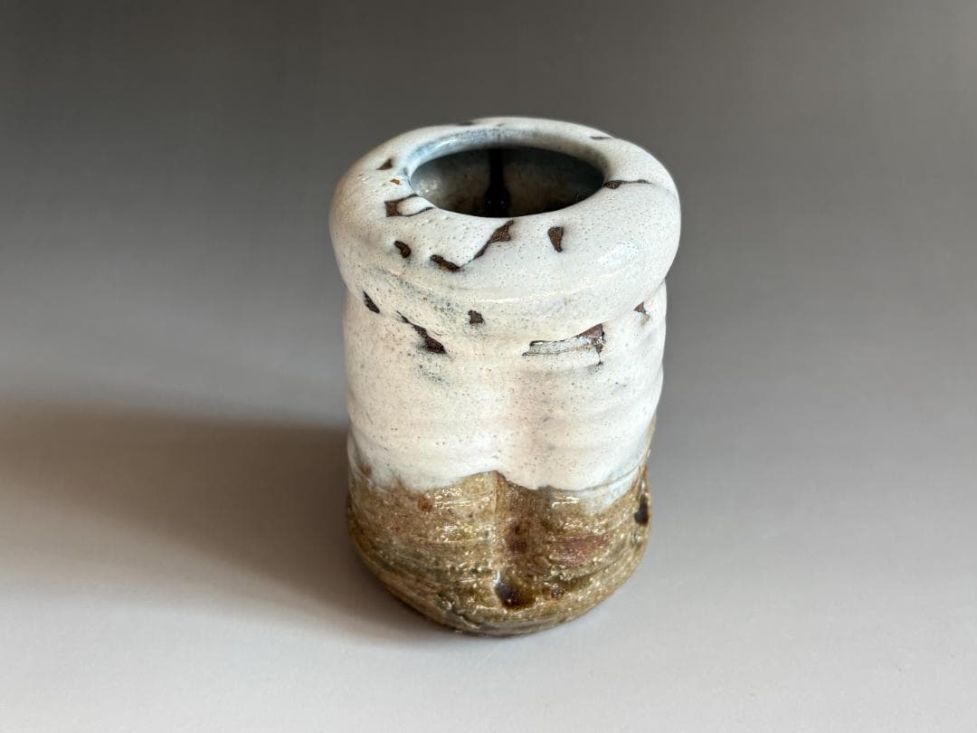 渋谷泥詩　萩焼　掛花入