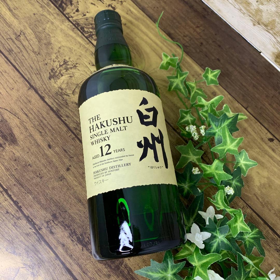 サントリー　ウイスキー　シングルモルト　白州12年　旧ラベル
