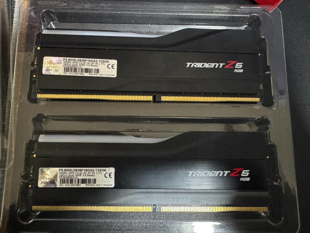 G.SKILL Trident Z5 RGB DDR5-6000 16GB×2