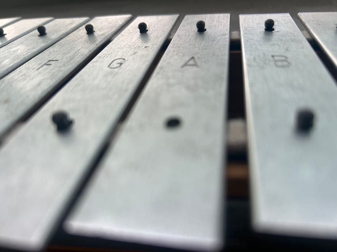 鉄琴 C D E F G A B 音階付き