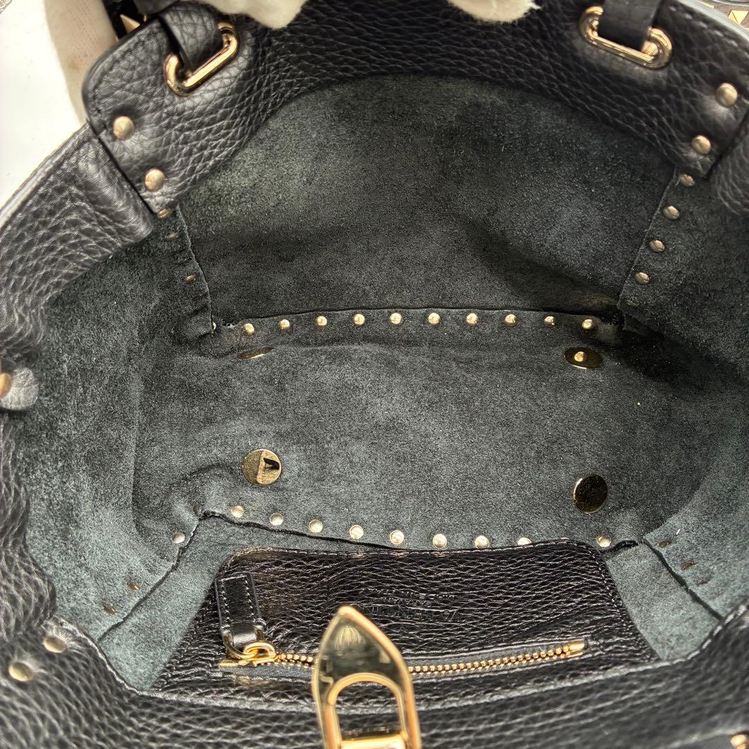 専用 極美品✨ ヴァレンティノ ロックスタッズ グレインカーフスキン バッグ ミ