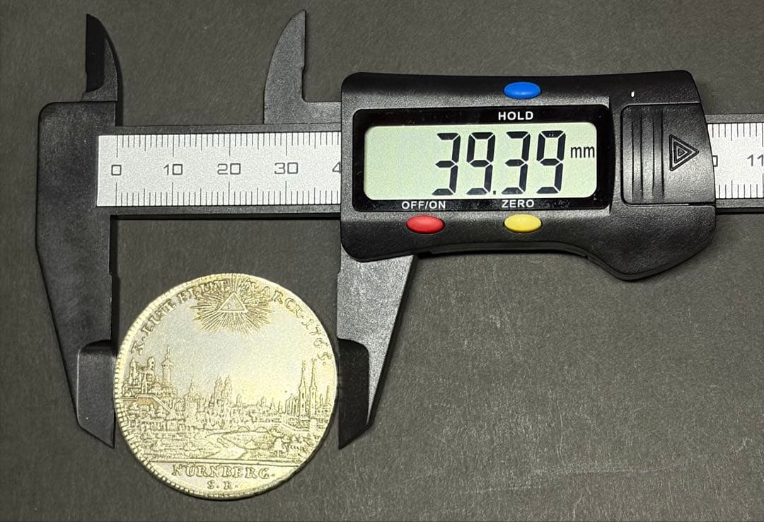 1765年 ニュルンベルク 銀貨 ターラー 都市景観