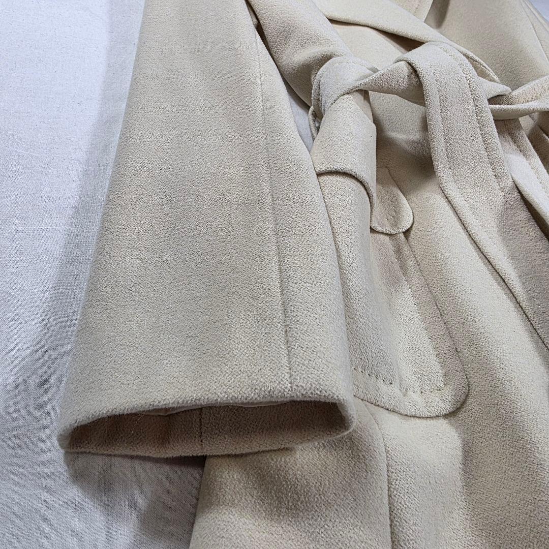 専用✨【美品 アンゴラ シルク】INED　チェスターコート　Aライン　ホワイト
