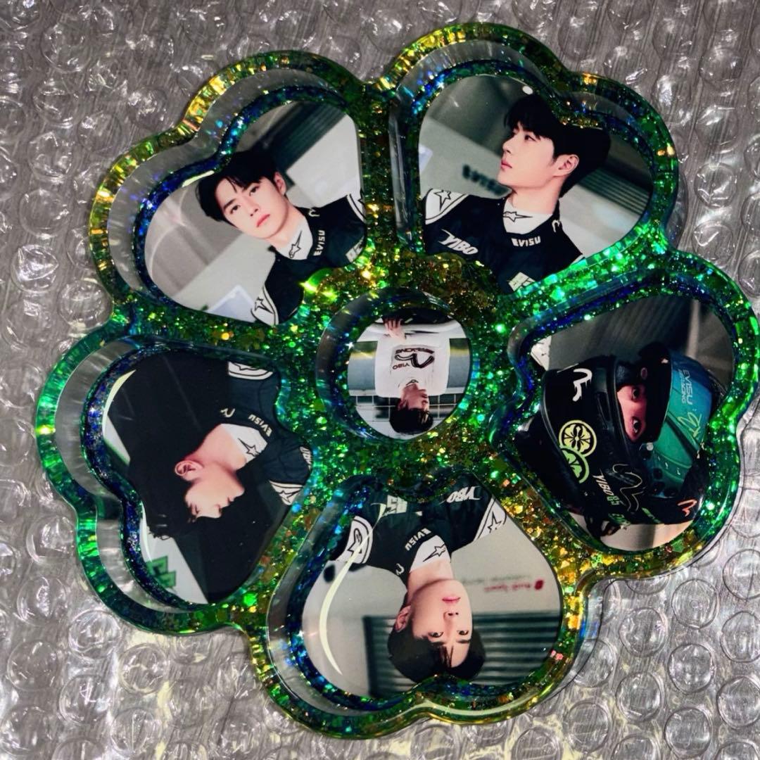 ワンイーボー　王一博 85レーサー　花型　ハート型　レジン小物入れ6点セット