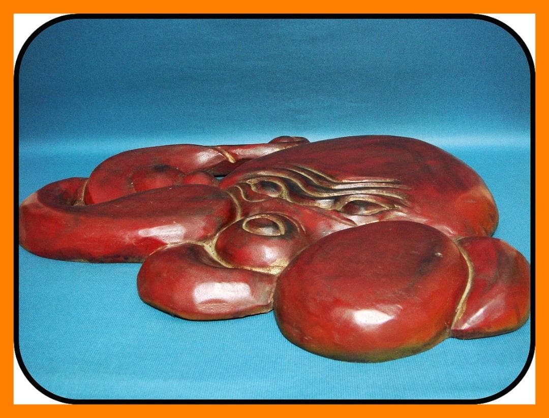 832『木製 タコ 看板』　/骨董品 古美術 アンティーク 古玩