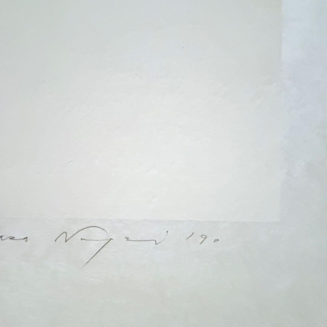 2211様感謝‼️秋‼️永井一正『赤❌白❌黒のコンポジション』版画和紙にリトグラフ