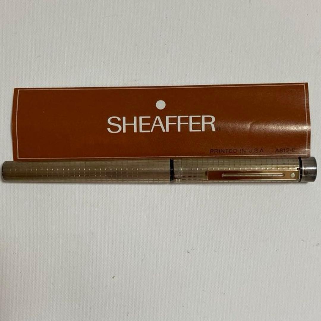 SHEAFFER 万年筆　タルガ 1007 チェッカー　ゴールドプレート　旧型