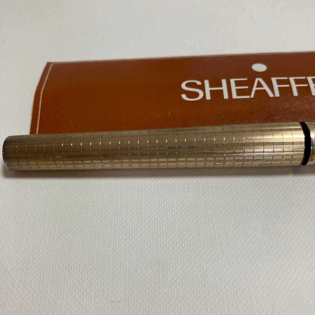 SHEAFFER 万年筆　タルガ 1007 チェッカー　ゴールドプレート　旧型