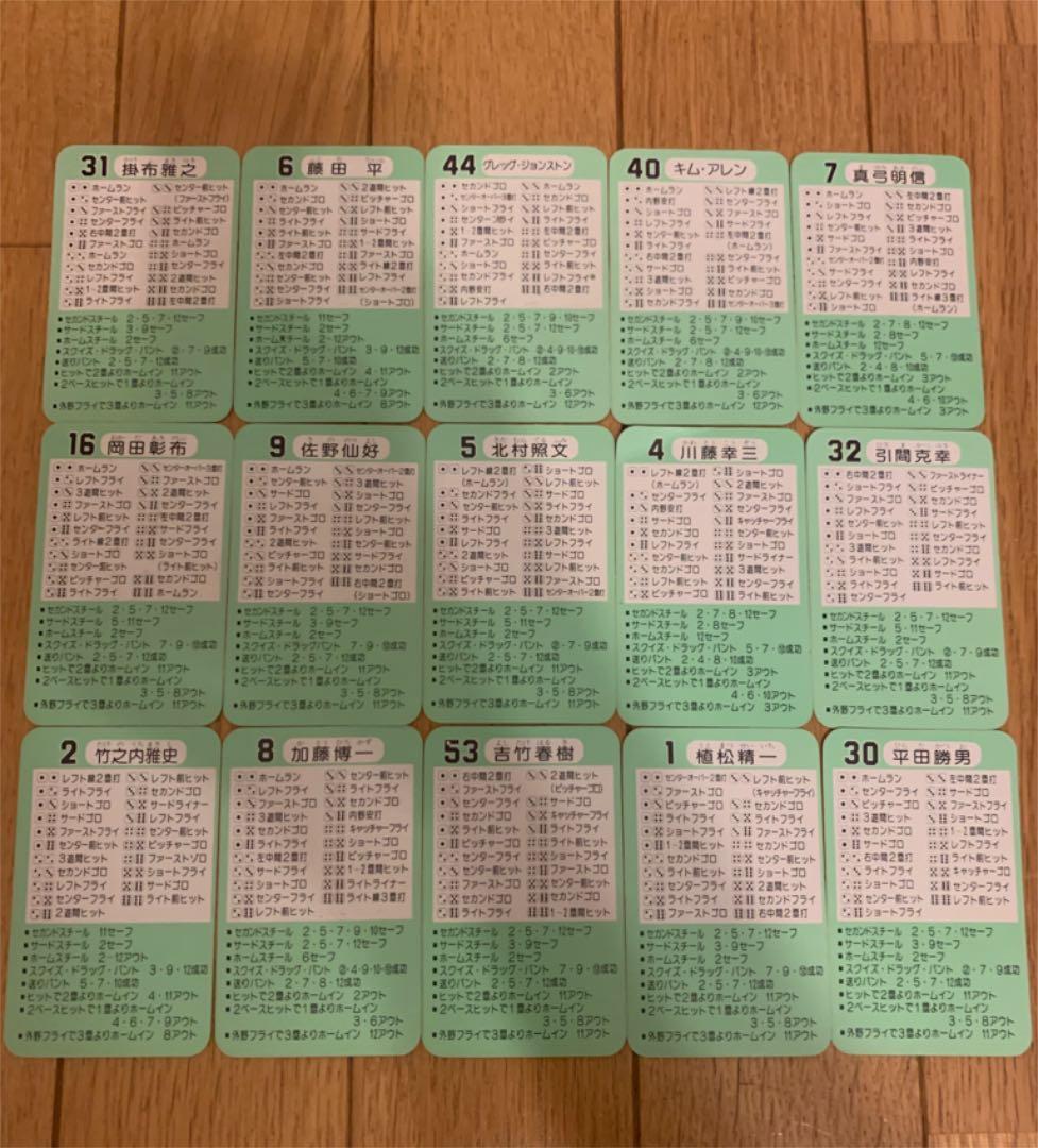 タカラプロ野球カード 昭和レトロ57年度 阪神タイガース 30枚セット