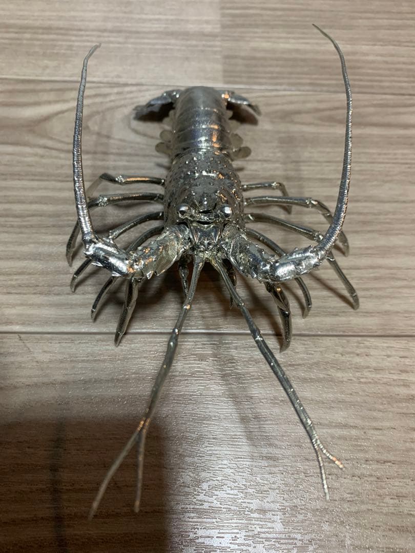 鰯金属化　イワシ金属化　イセエビ　伊勢海老　作品　フィギュア　置物　工芸