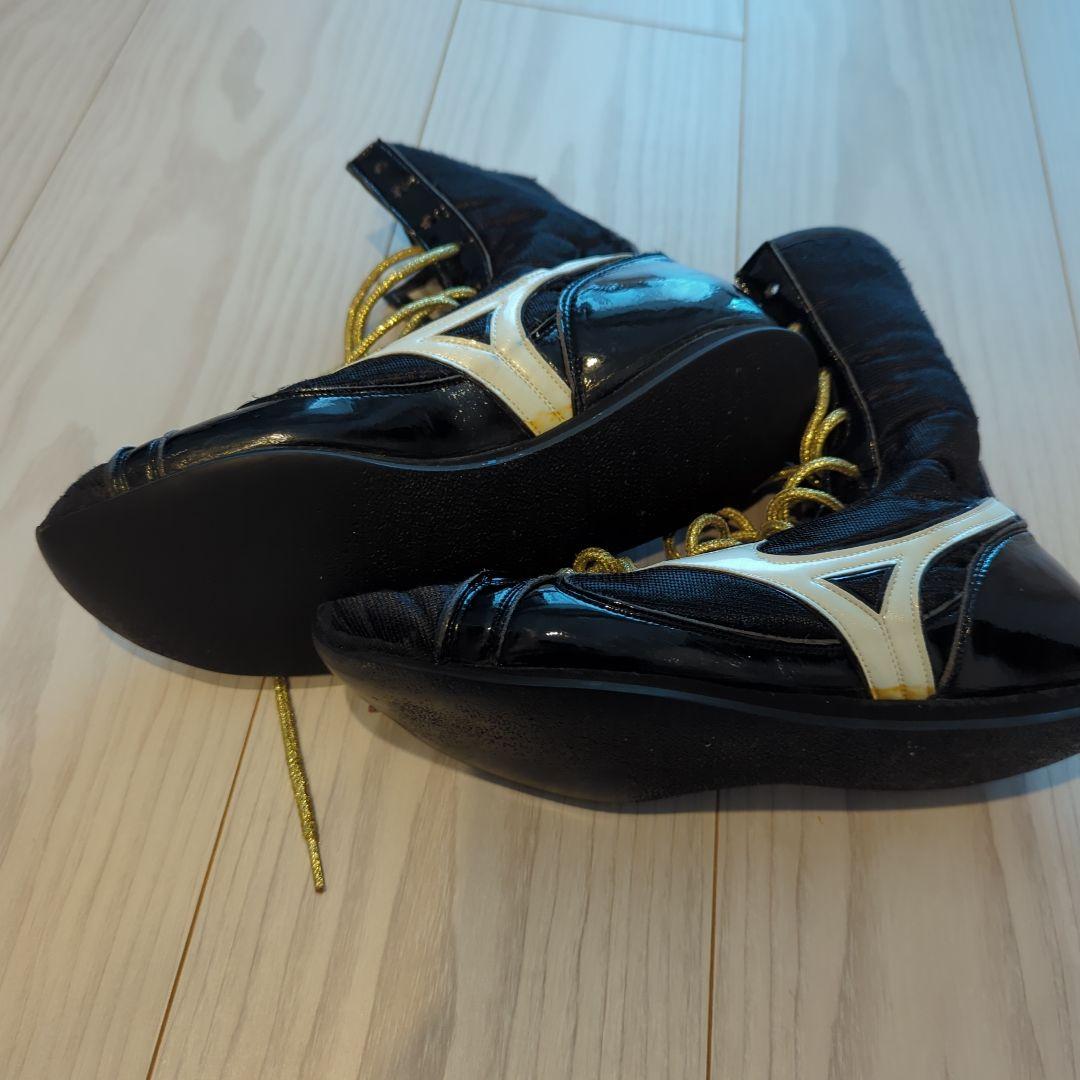 ミズノ ボクシングシューズ フィニッシャーMID ミドルカット ブラックホワイト