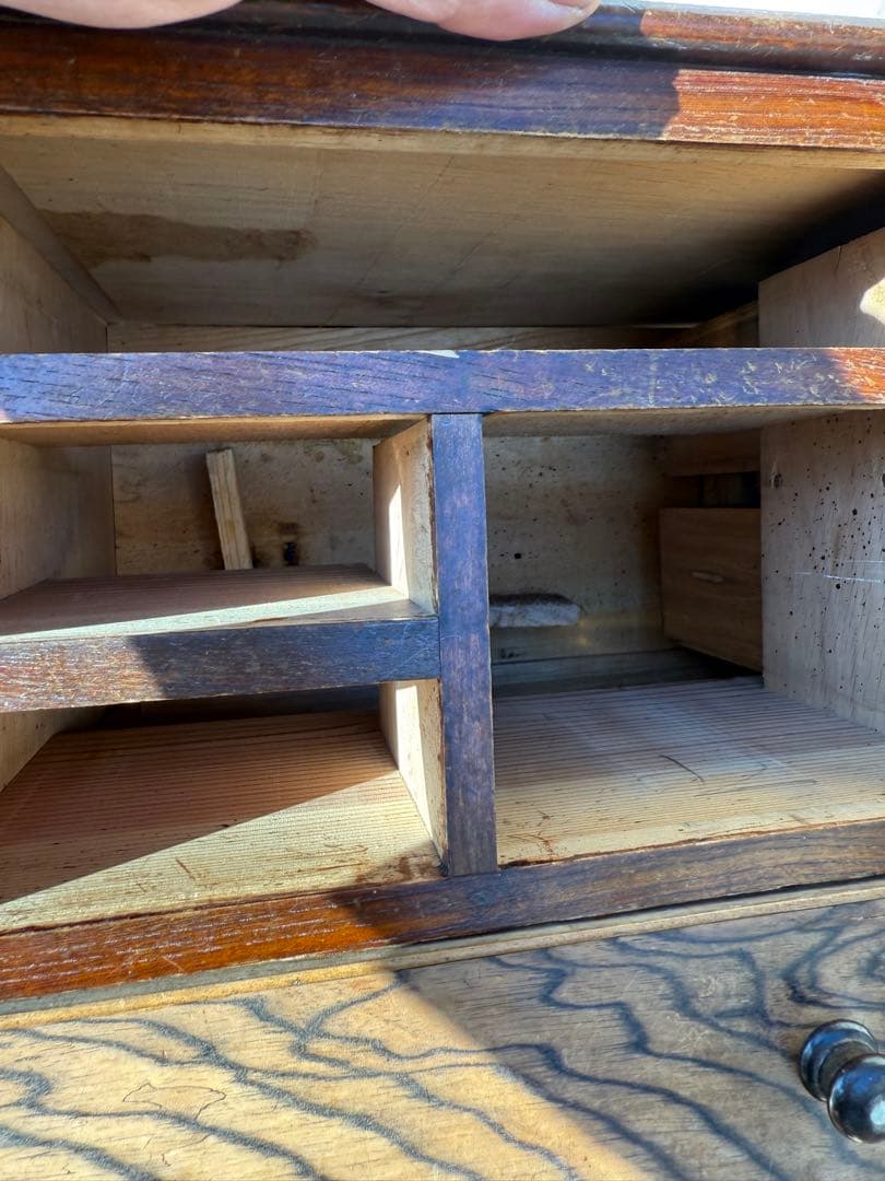 黒柿 古民具　時代物　小箪笥 ヴィンテージ 昭和レトロ　レトロ　アンティーク