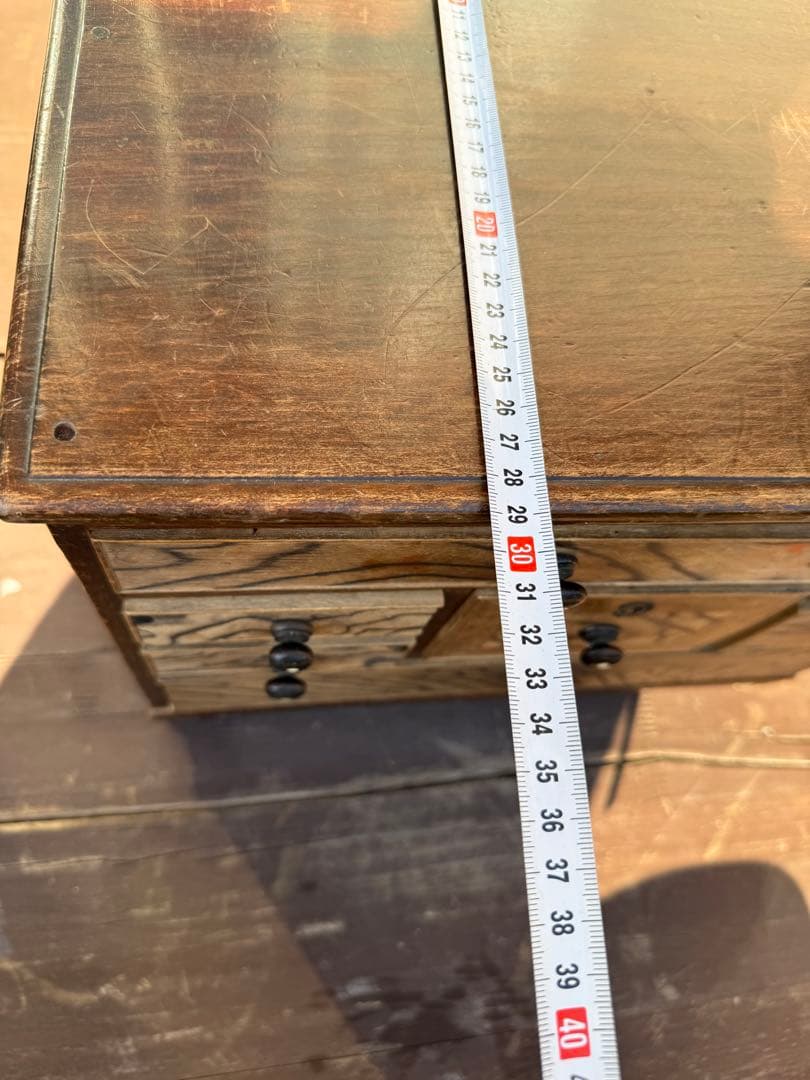 黒柿 古民具　時代物　小箪笥 ヴィンテージ 昭和レトロ　レトロ　アンティーク