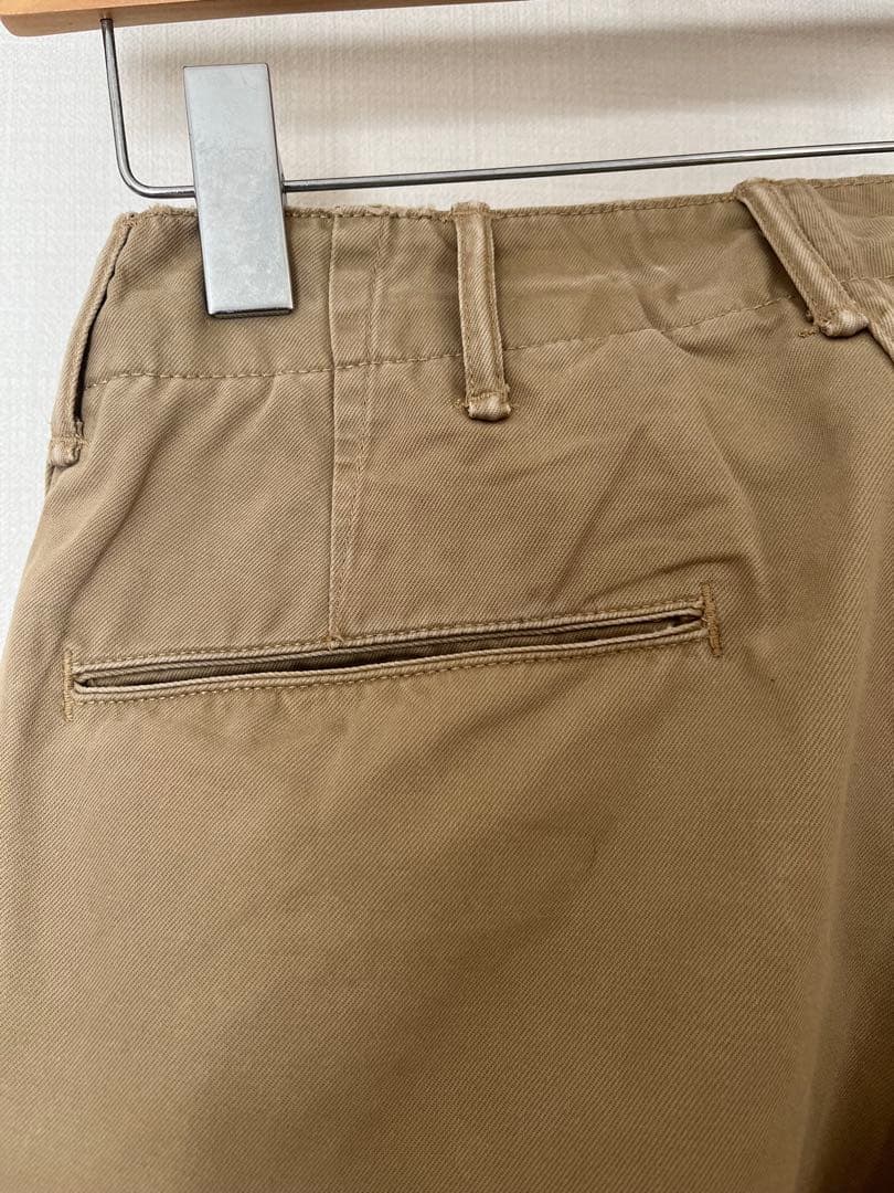 RRL ビームスプラス別注 VH-63 w29ベージュ チノパン ボタンフライ