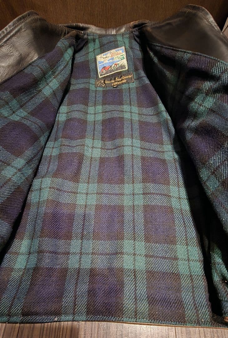 AERO LEATHER HIGHWAYMAN 馬革 茶芯 90s前期