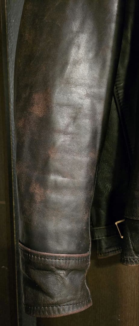 AERO LEATHER HIGHWAYMAN 馬革 茶芯 90s前期