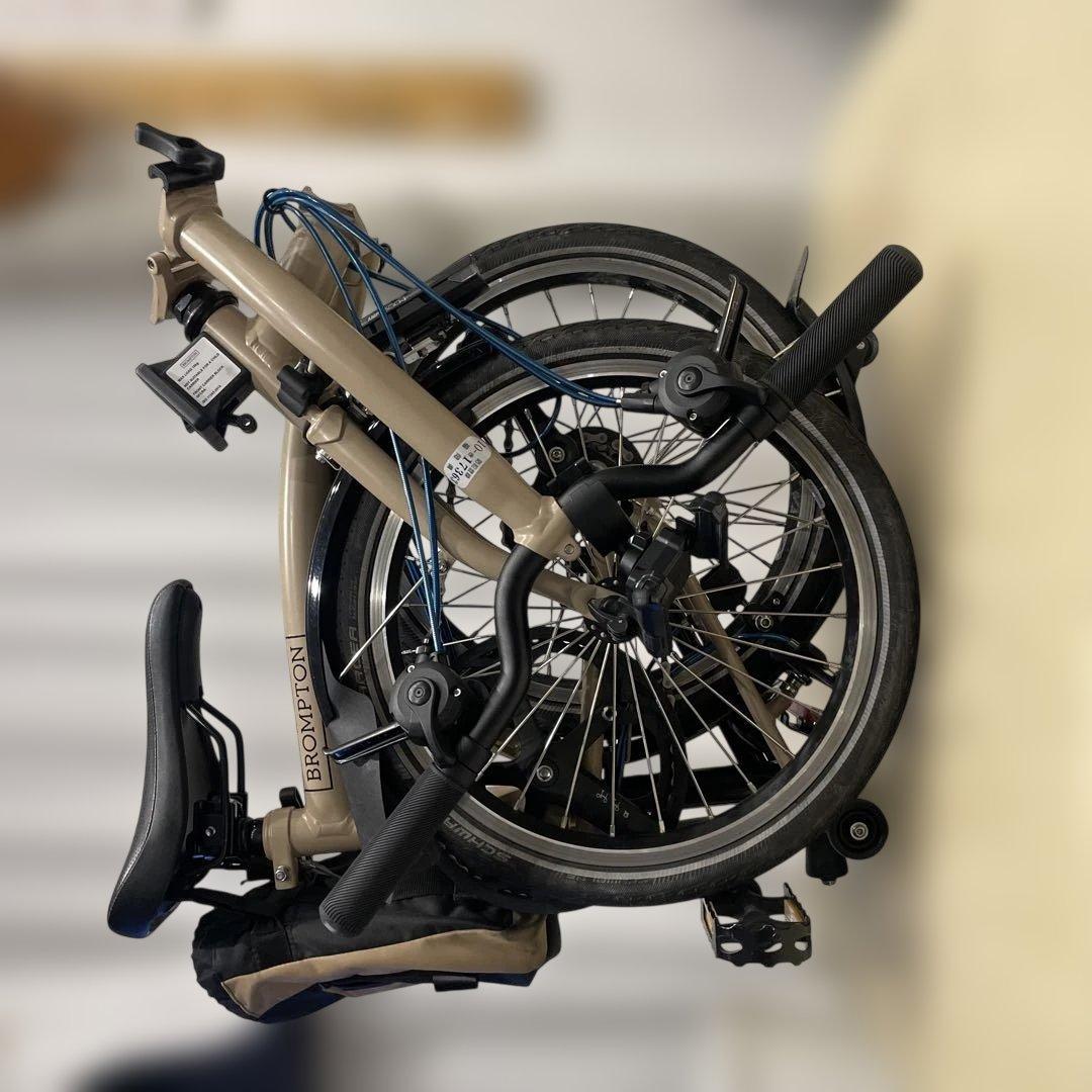 BROMPTON 2024年製Cライン6速折たたみ自転車 ベージュ16インチ