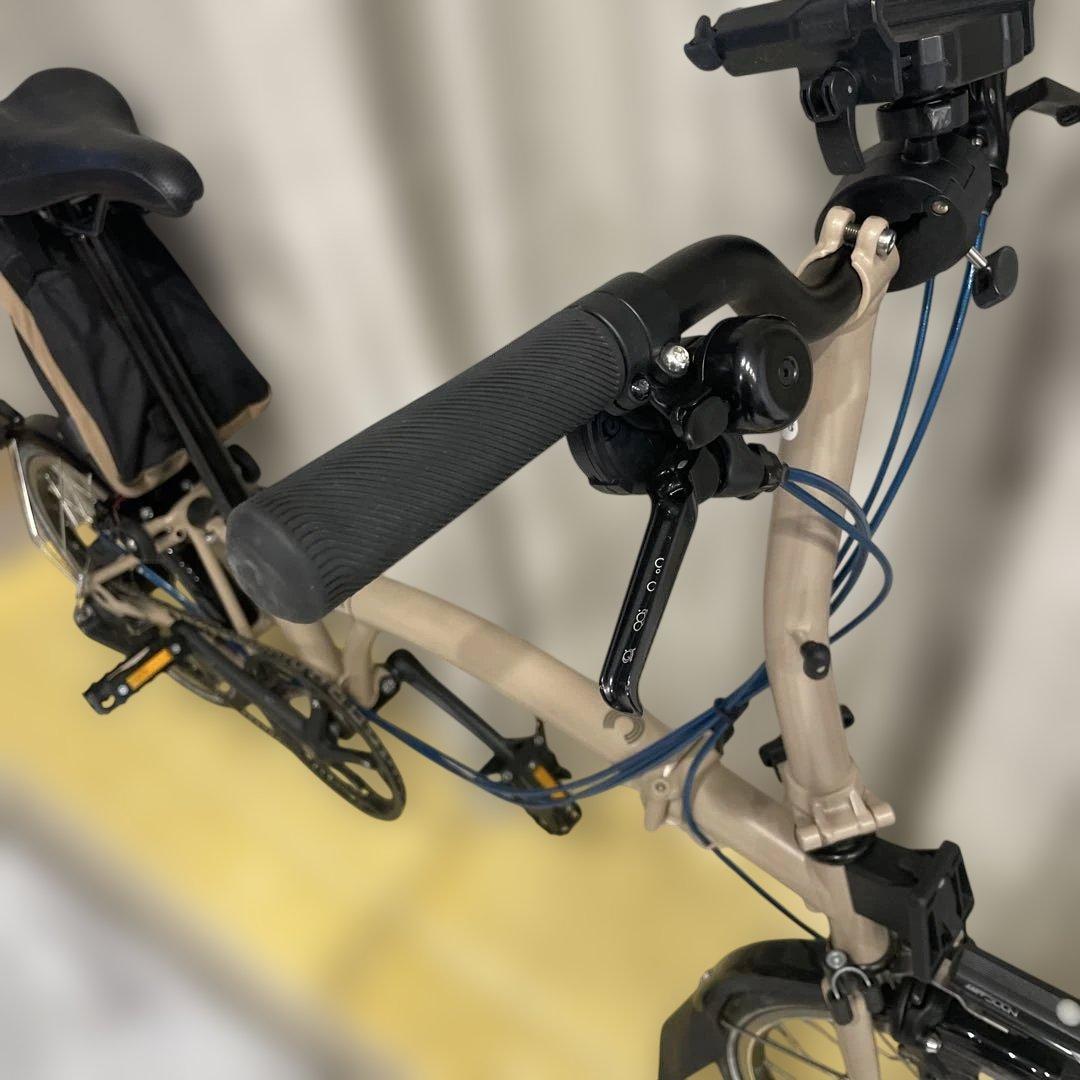 BROMPTON 2024年製Cライン6速折たたみ自転車 ベージュ16インチ