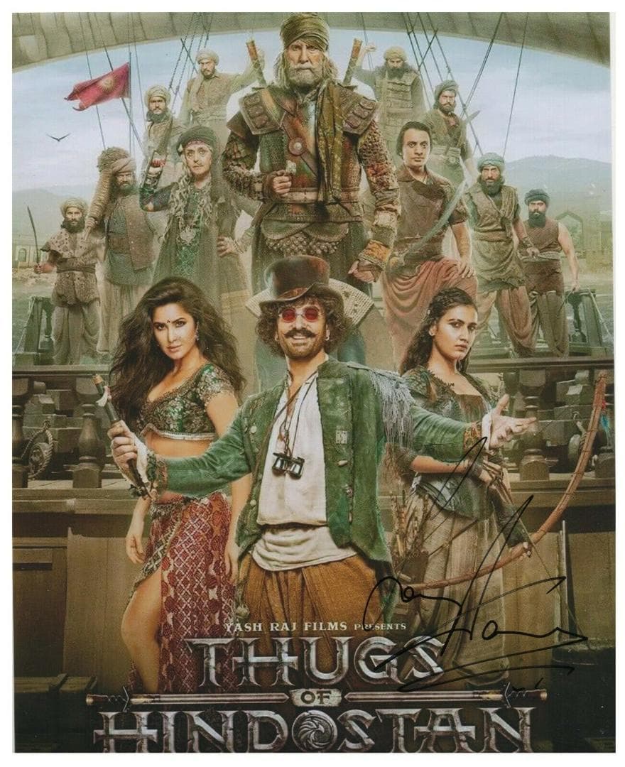 直筆サイン入り写真 アーミル・カーン 俳優/フレームなし/SA鑑定済