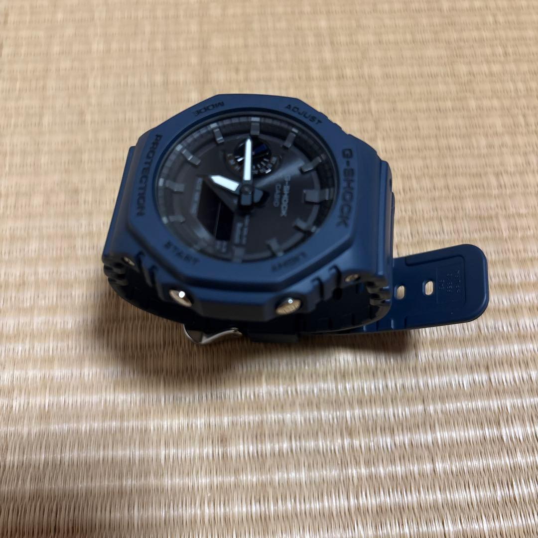 美品g-shock ソーラー ネイビー GA-B2100-2A 逆輸入海外モデル