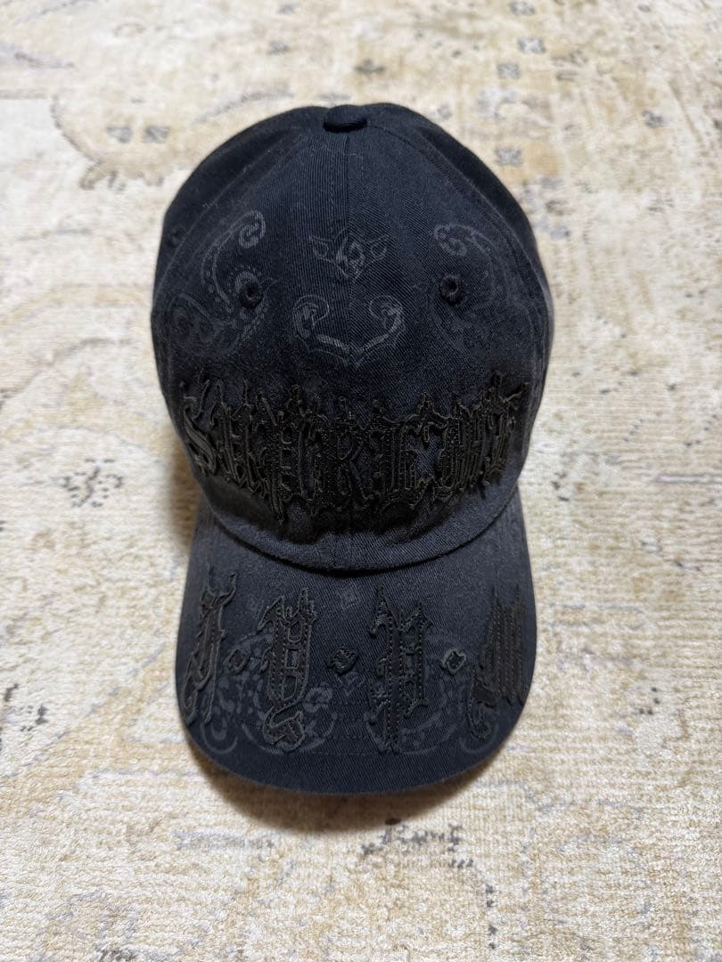 Supreme / Leather Applique 6-Panel (黒）