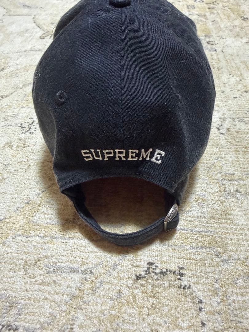 Supreme / Leather Applique 6-Panel (黒）