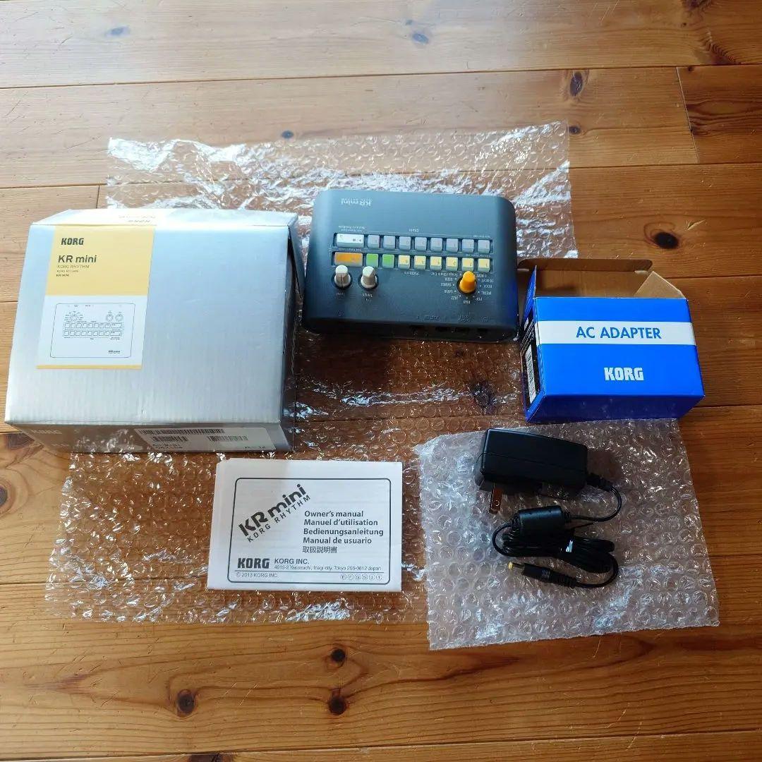 【新品】KORG KR mini リズムマシン　本体と純正アダプター