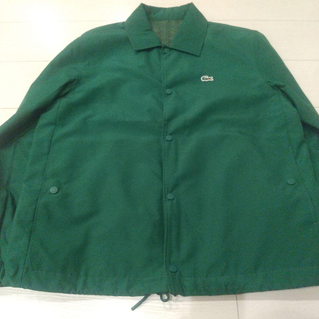 Lacoste 緑色 ナイロン ラコステ リバーシブル コーチ ジャケット