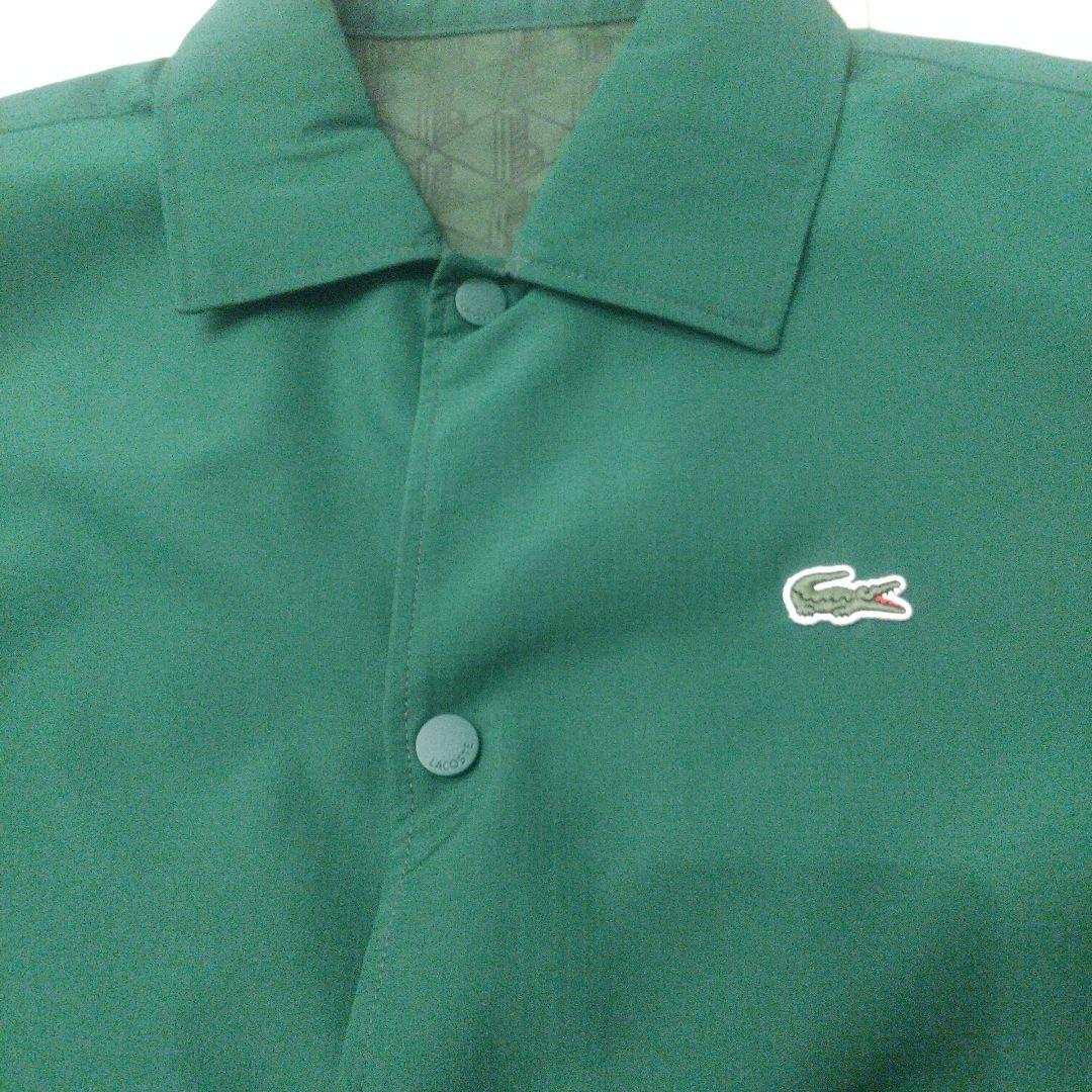 Lacoste 緑色 ナイロン ラコステ リバーシブル コーチ ジャケット
