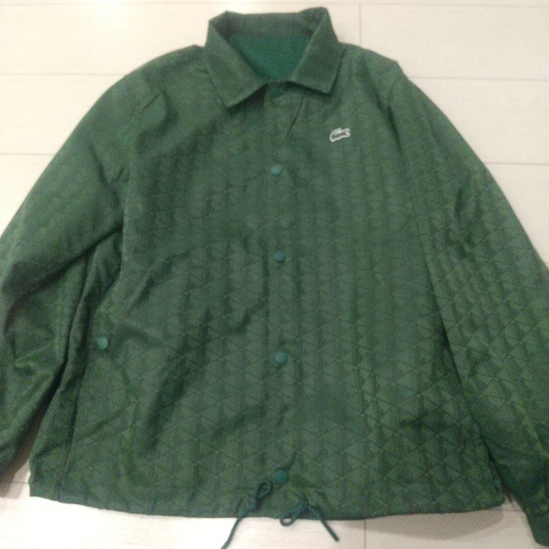 Lacoste 緑色 ナイロン ラコステ リバーシブル コーチ ジャケット
