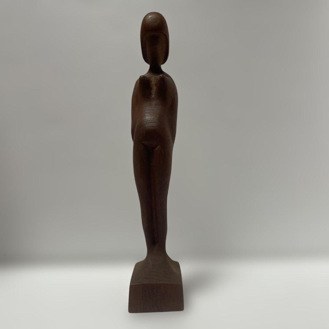 アルネバッセ ArneBasse 木製 抽象彫刻 裸婦像 オブジェ デンマーク