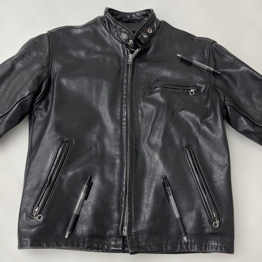 値下げ ショット schott 641 USA レザー シングル ライダースJK