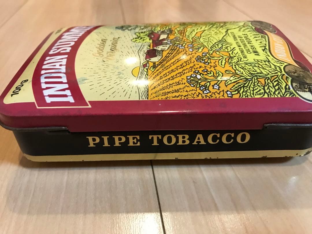 ブリキ缶　イギリス製　INDIAN SUMMER パイプタバコ 【缶のみ】