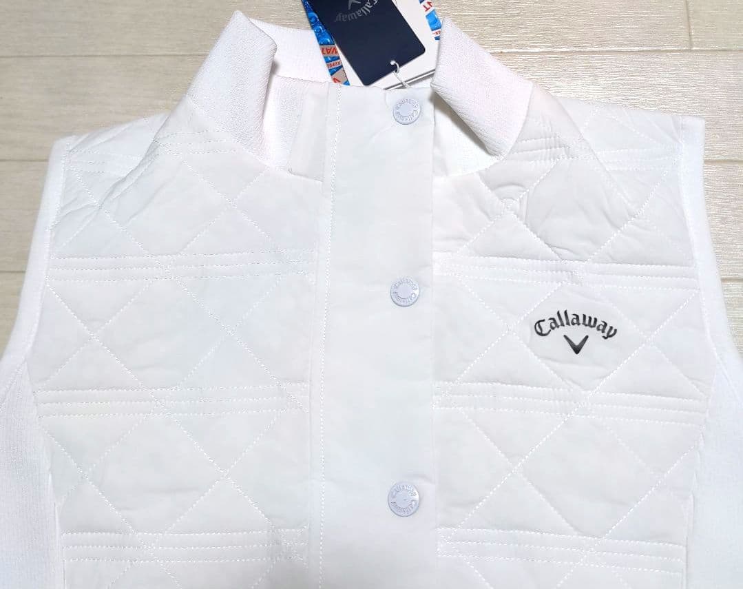 再再再値下げ新品　キャロウェイ　中綿ワンピースS　白　定価26400円