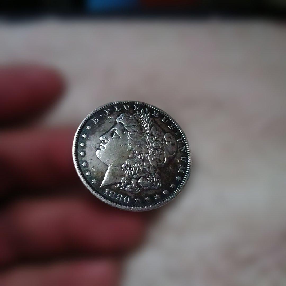 1880年 アメリカ 銀貨 リバティ女神像