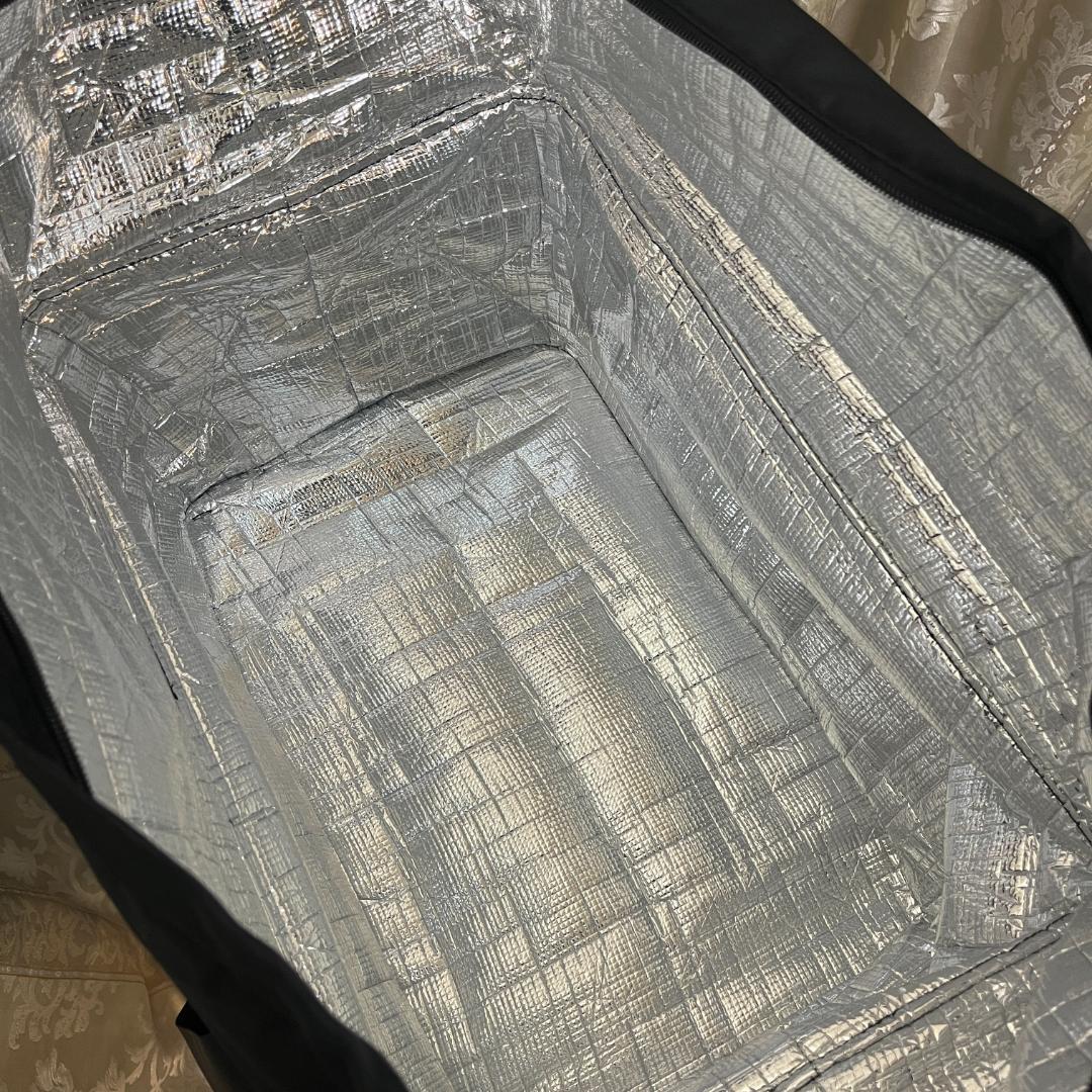 美品★折りたたみワンタッチショッピングカート ブレーキ付き 保冷バッグタイプ