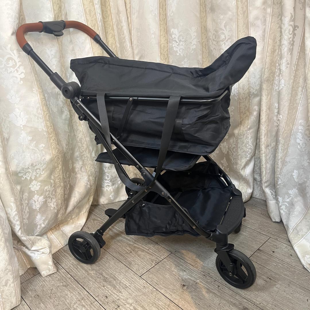 美品★折りたたみワンタッチショッピングカート ブレーキ付き 保冷バッグタイプ